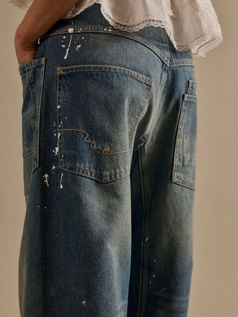 Free People Low Slung Moxie Barrel Jeans - Picture 2 of 5
